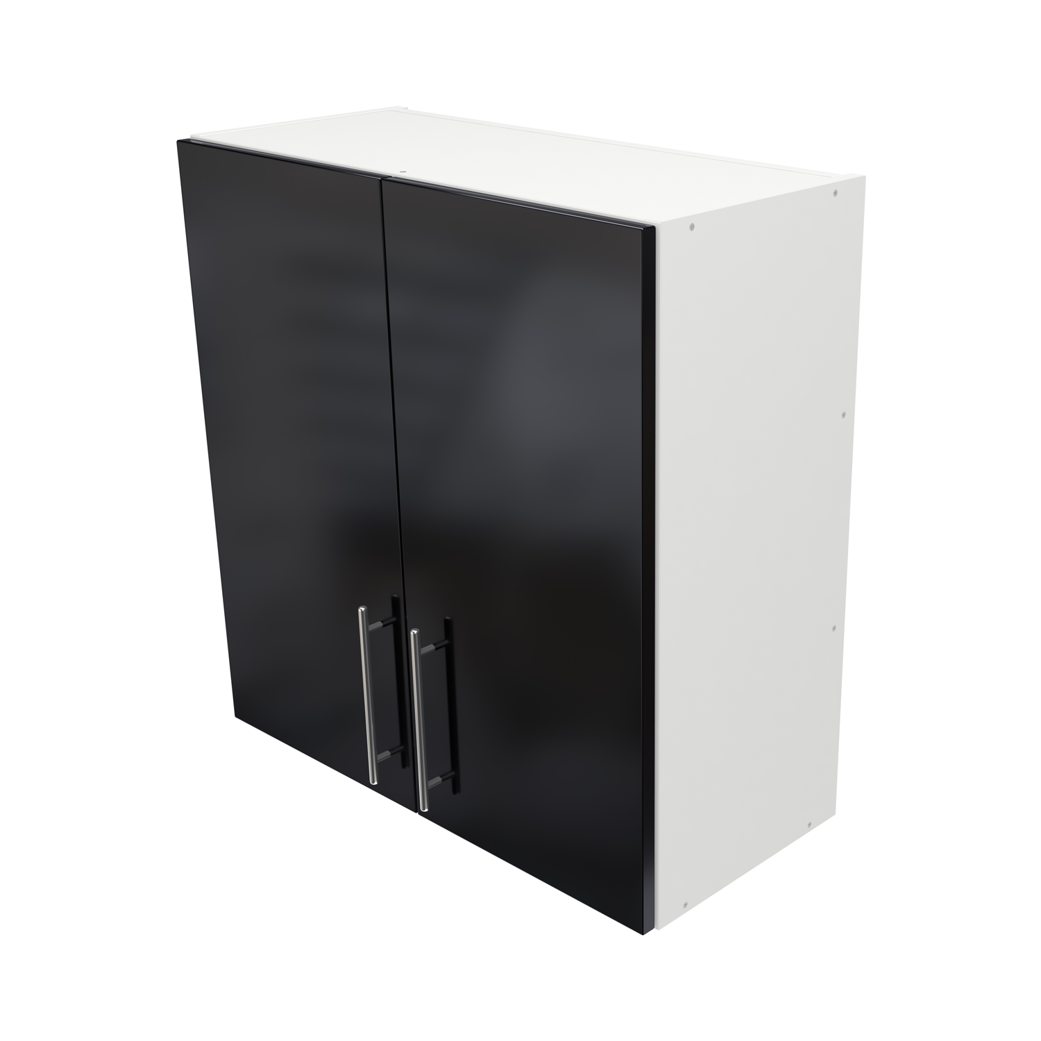  Pre Assembled Modern 700mm fitted kitchen wall unit Black Gloss 