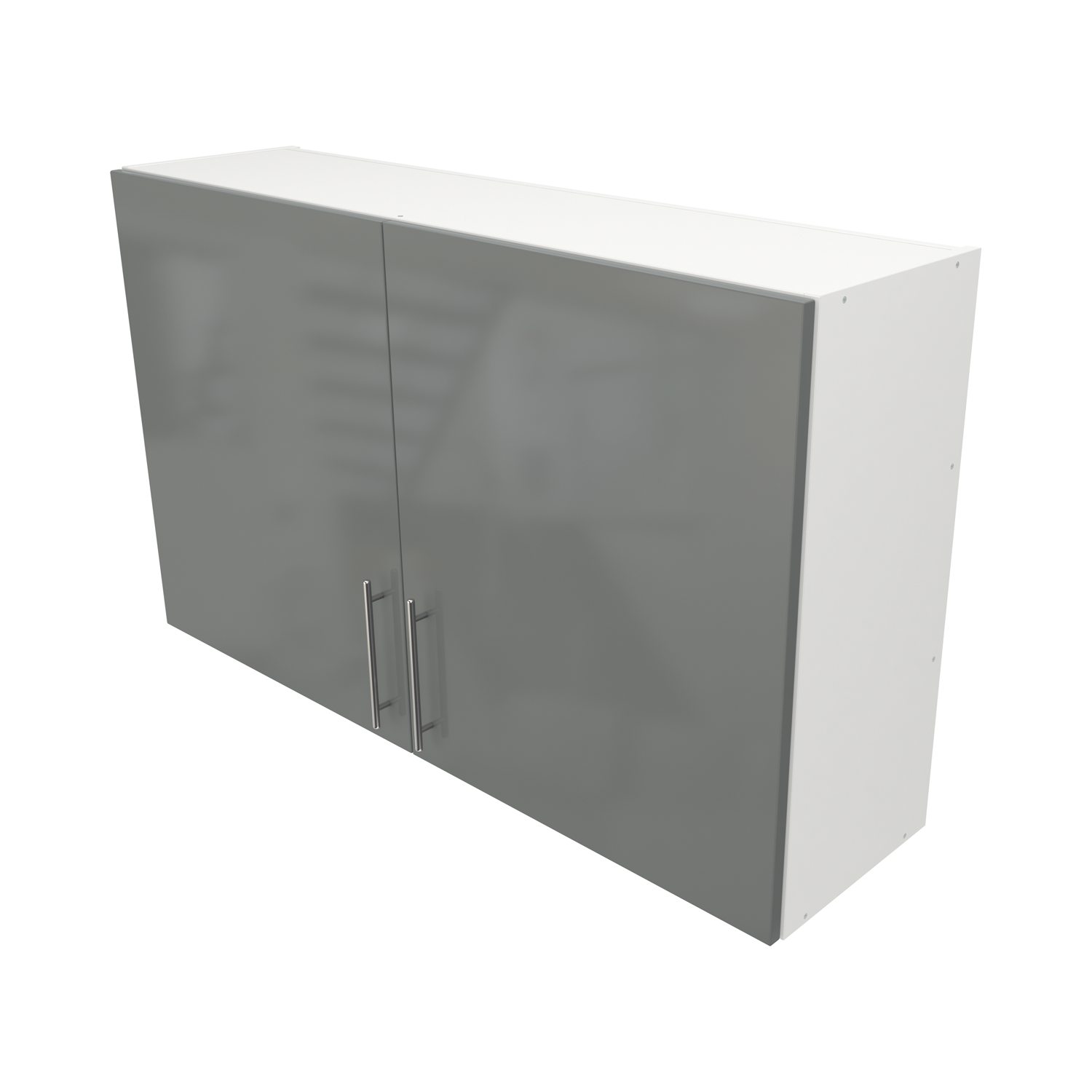  Pre Assembled Modern 1200mm fitted kitchen wall unit Dust Grey Gloss 