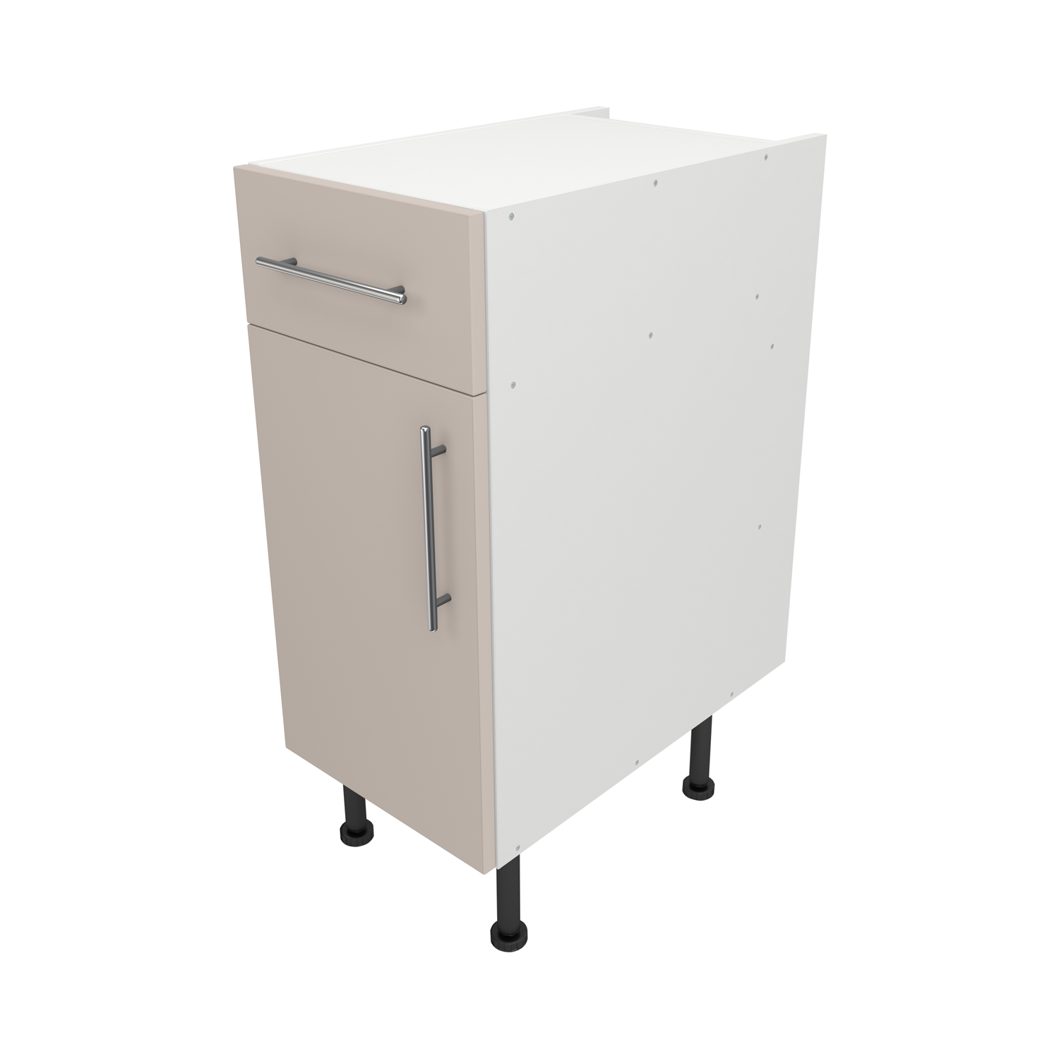 Pre Assembled Modern 350mm fitted kitchen Drawerline Unit Matt Cashmere