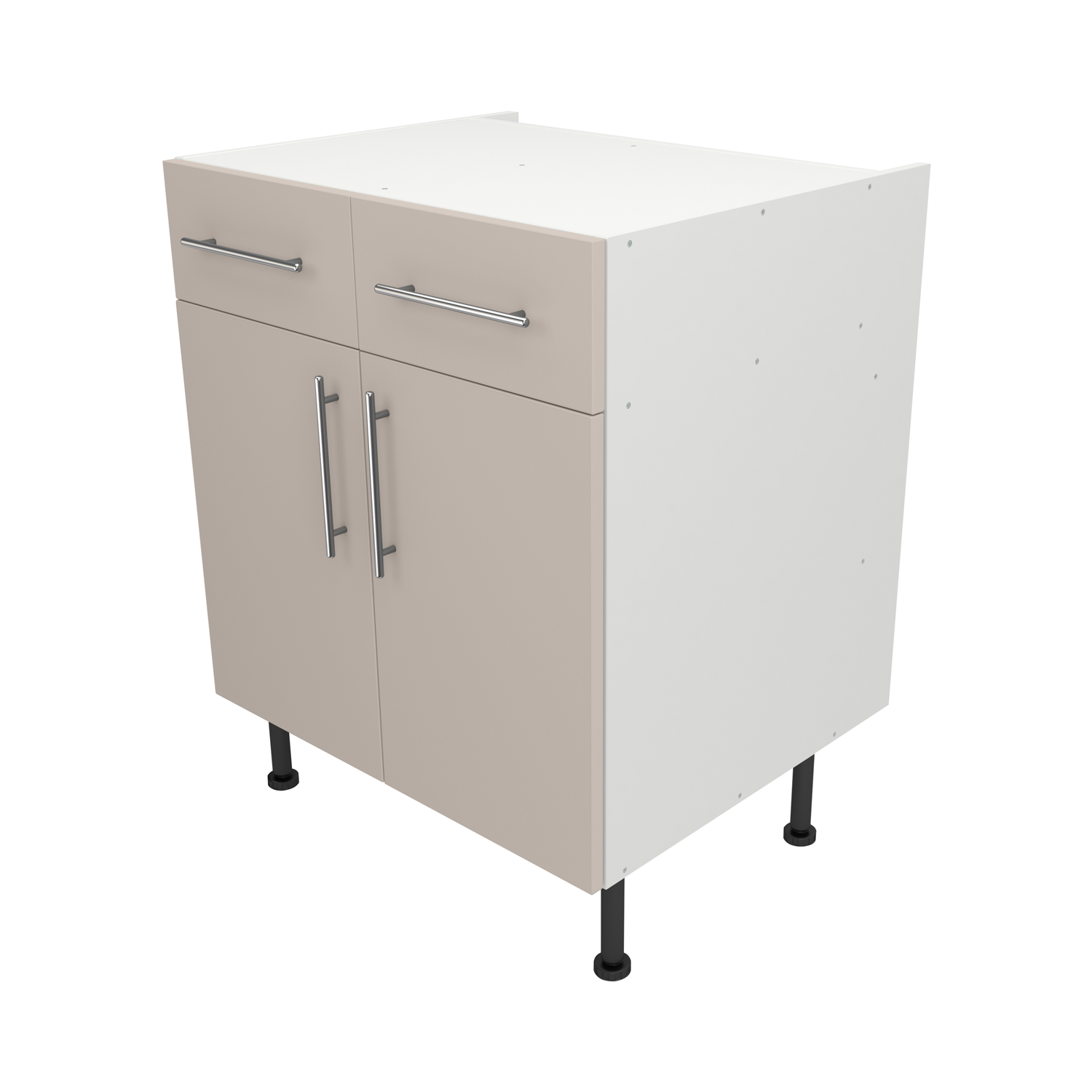 Pre Assembled Modern 700mm fitted kitchen Drawerline Unit Matt Cashmere