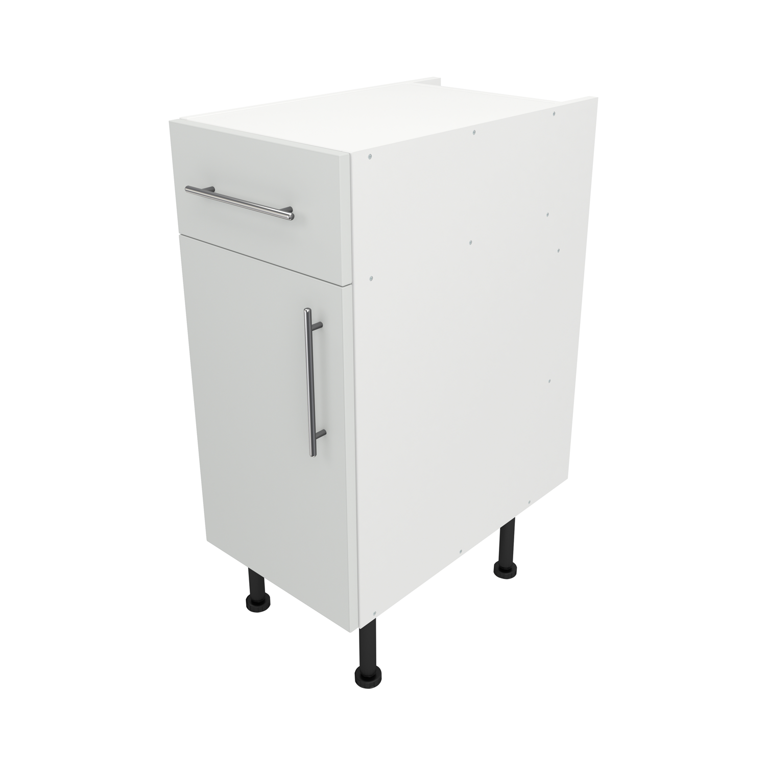 Pre Assembled Modern 350mm fitted kitchen Drawerline Unit Matt Light Grey