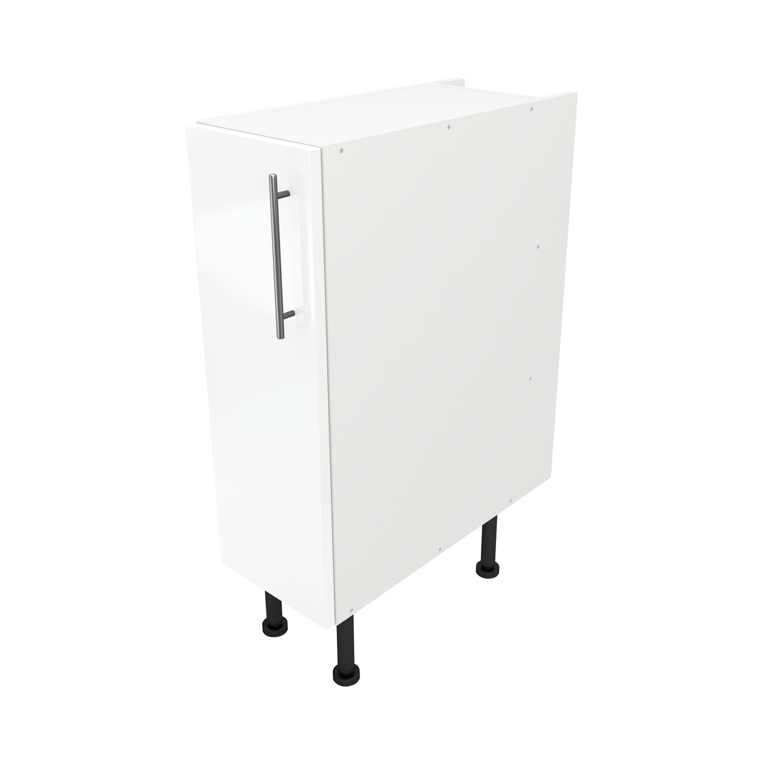 Pre Assembled Modern 250mm fitted kitchen universal base unit White Gloss