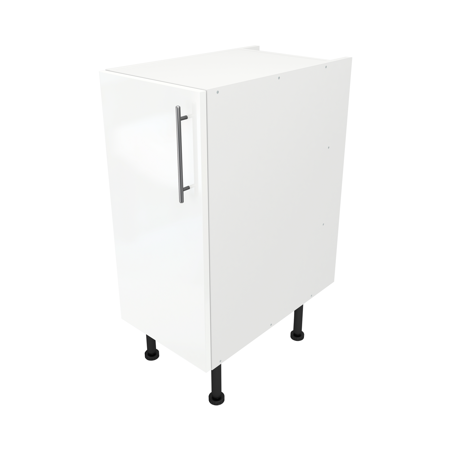 Pre Assembled Modern 350mm fitted kitchen universal base unit White Gloss
