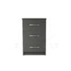 Classic 3 Drawer Bedside Grey