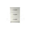 Classic 3 Drawer Bedside White