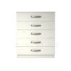 Classic 5 Drawer Chest White