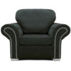 Oakland Armchair Plush Velvet Black