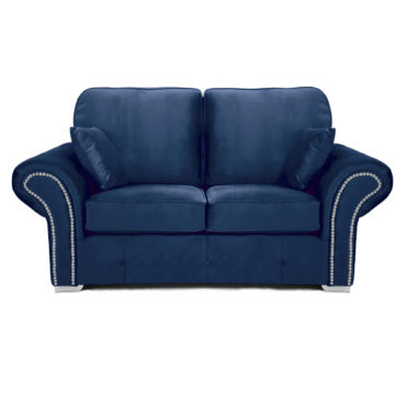 Oakland 2 seater sofa plush velvet blue