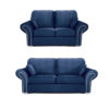 Oakland 3+2 Seater Sofa Set Plush Velvet Blue