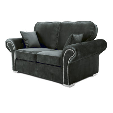 Oakland 2 Seater Sofa Plush Velvet Cosmic Grey