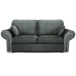 Oakland 3 Seater Sofa Plush Velvet Cosmic Grey