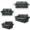 Oakland 3+2 Seater Sofa Set Plush Velvet Cosmic Grey