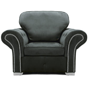 Oakland Armchair Plush Velvet Cosmic Grey