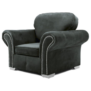 Oakland Armchair Plush Velvet Cosmic Grey