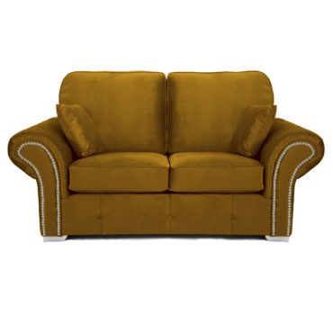 Oakland 2 Seater Sofa Plush Velvet Gold