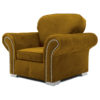 Oakland Armchair Plush Velvet Gold