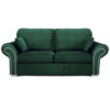 Oakland 3 seater sofa plush velvet green