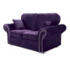 Oakland 2 Seater Sofa Plush Velvet Purple