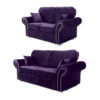 Oakland 3+2 Seater Sofa Set Plush Velvet Purple