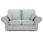Oakland 2 Seater Sofa Plush Velvet Silver