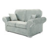 Oakland 2 Seater Sofa Plush Velvet Silver