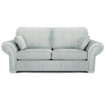 Oakland 3 Seater Sofa Plush Velvet Silver