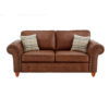 Oakland 3 Seater Sofa Leather Effect Tan