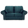 Oakland 2 Seater Sofa Plush Velvet Teal