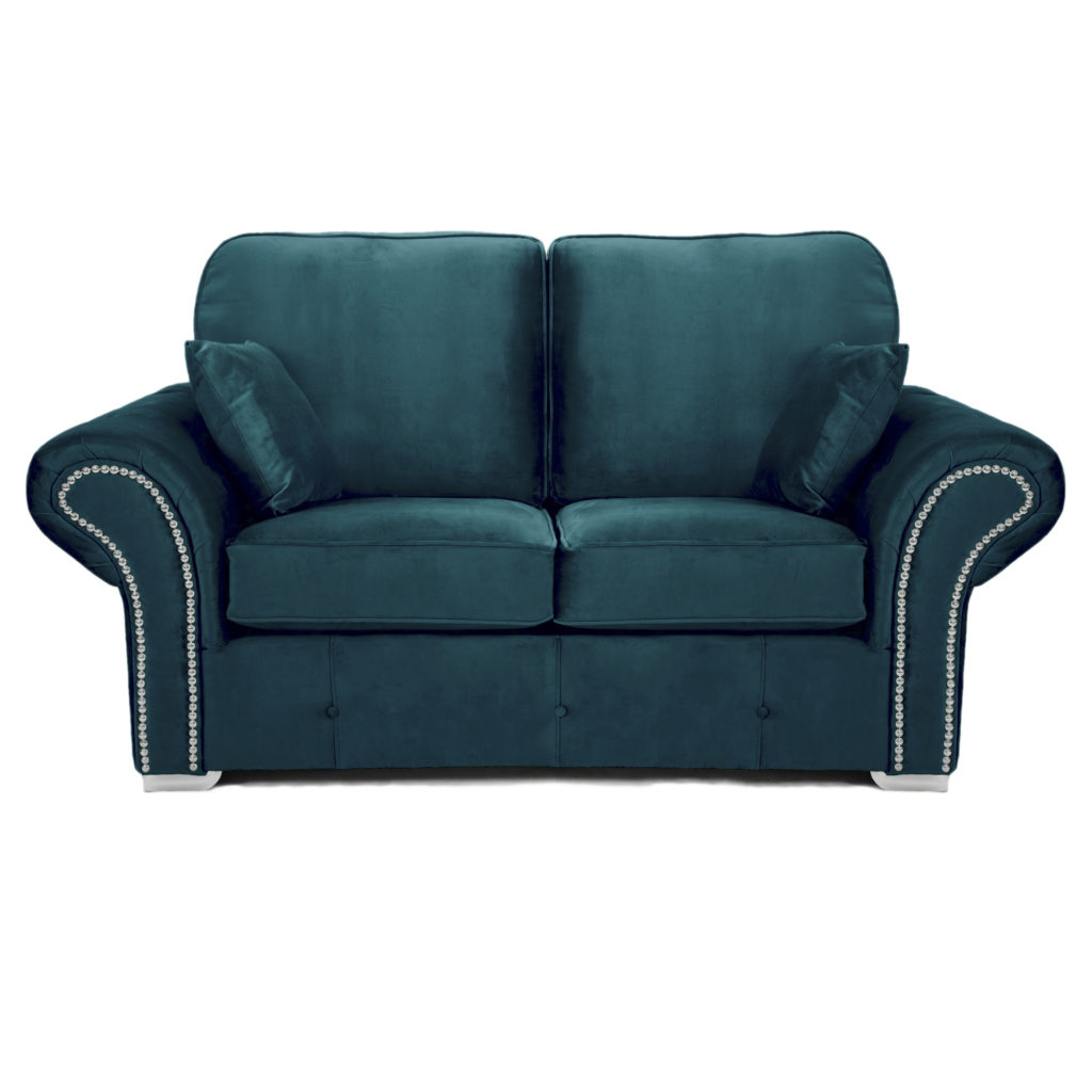 Oakland 2 Seater Sofa Plush Velvet Teal