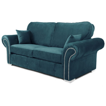 Oakland 3 Seater Sofa Plush Velvet Teal