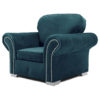 Oakland Armchair Plush Velvet Teal