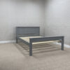 Classic Panel Style 4FT, 4FT6 Double Solid Pine Bed In Grey