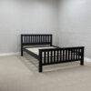 Classic Shaker Style 4FT, 4FT6 Double Solid Pine Bed Black