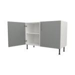 Pre Assembled Modern 1200mm fitted kitchen universal base unit matt dust grey