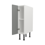 Pre Assembled Modern 200mm fitted kitchen base unit matt dust grey