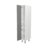 Pre Assembled Modern 300mm Tall Kitchen Larder fitted unit matt dust grey