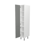 Pre Assembled Modern 350mm Tall Kitchen Larder fitted unit matt dust grey