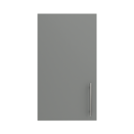 Pre Assembled Modern 400mm fitted kitchen wall unit matt dust grey