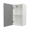 Pre Assembled Modern 400mm fitted kitchen wall unit matt dust grey