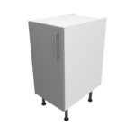 Pre Assembled Modern 400mm fitted kitchen base unit matt dust grey