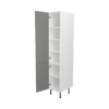 Pre Assembled Modern 400mm Tall Kitchen Larder fitted unit matt dust grey