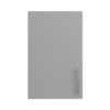 Pre Assembled Modern 450mm fitted kitchen wall unit matt dust grey