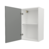 Pre Assembled Modern 450mm fitted kitchen wall unit matt dust grey