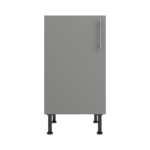 Pre Assembled Modern 450mm fitted kitchen base unit matt dust grey