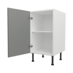 Pre Assembled Modern 450mm fitted kitchen base unit matt dust grey