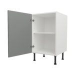 Pre Assembled Modern 500mm fitted kitchen base unit matt dust grey