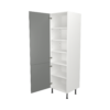 Pre Assembled Modern 600mm Tall Kitchen Larder fitted unit matt dust grey