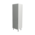 Pre Assembled Modern 600mm Tall Kitchen Larder fitted unit matt dust grey