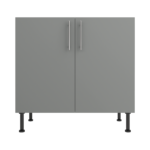 Pre Assembled Modern 900mm fitted kitchen universal base unit matt dust grey