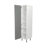 Pre Assembled Modern 450mm Tall Kitchen Larder fitted unit matt dust grey